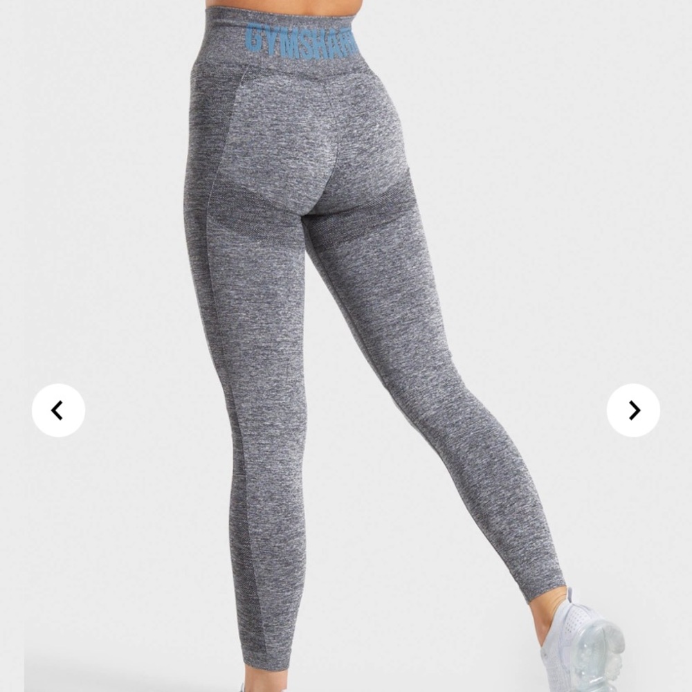 Gymshark Grey/Teal Flex High-wasted Leggings